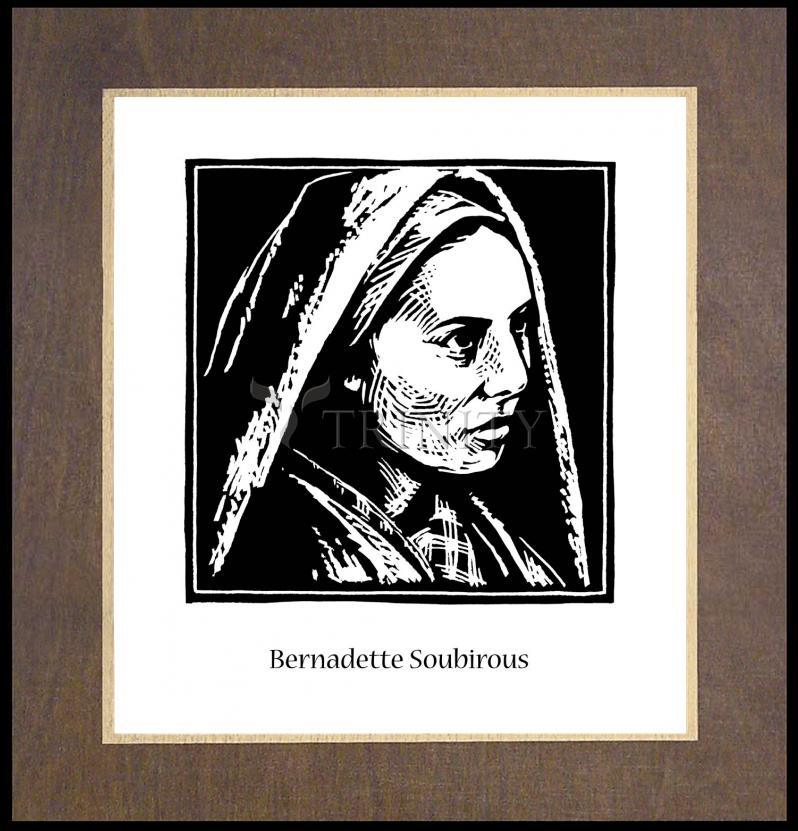 St. Bernadette Soubirous - Wood Plaque Premium by Julie Lonneman - Trinity Stores