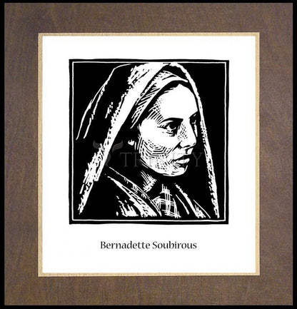 St. Bernadette Soubirous - Wood Plaque Premium by Julie Lonneman - Trinity Stores