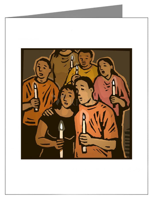 Candlelight Vigil - Note Card by Julie Lonneman - Trinity Stores