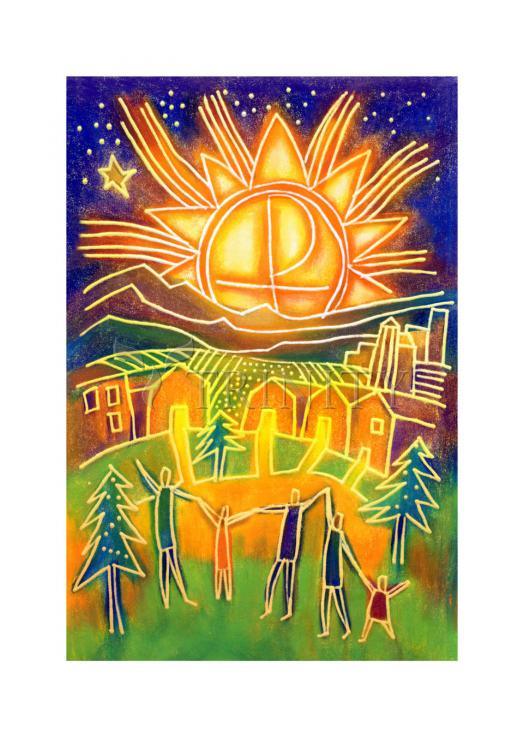 Christmas Dawn - Holy Card by Julie Lonneman - Trinity Stores