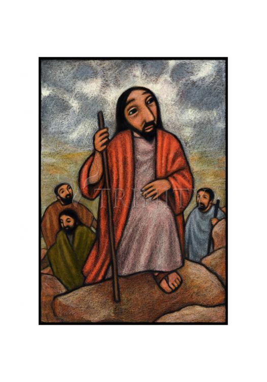 Lent, 2nd Sunday - Climbing Mount Tabor - Holy Card by Julie Lonneman - Trinity Stores