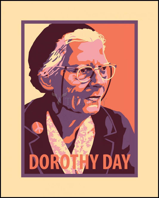 Dorothy Day, Elder - Wood Plaque by Julie Lonneman - Trinity Stores