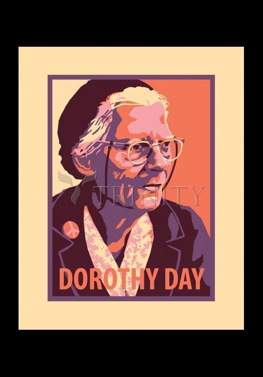 Dorothy Day, Elder - Holy Card by Julie Lonneman - Trinity Stores