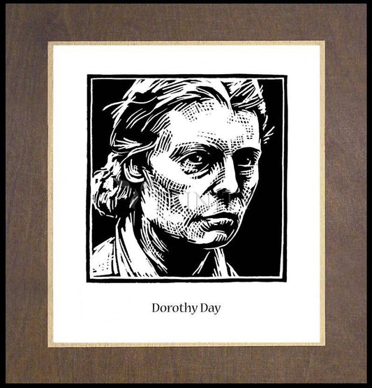 Dorothy Day - Wood Plaque Premium by Julie Lonneman - Trinity Stores