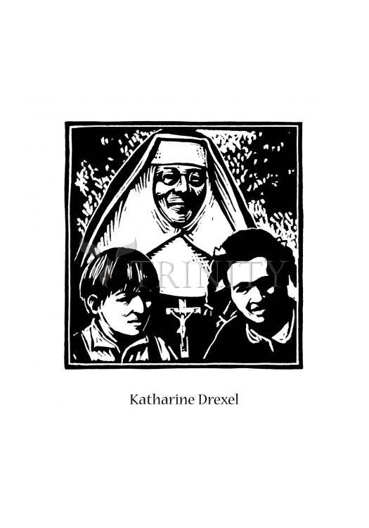 St. Katharine Drexel - Holy Card by Julie Lonneman - Trinity Stores