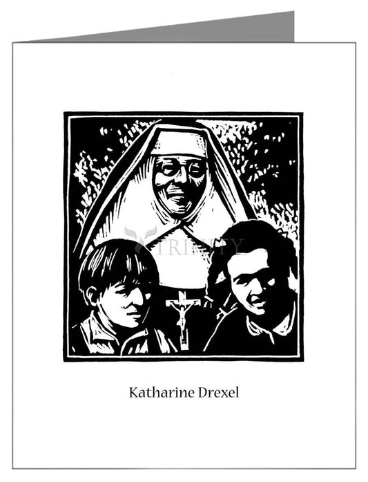 St. Katharine Drexel - Note Card Custom Text by Julie Lonneman - Trinity Stores