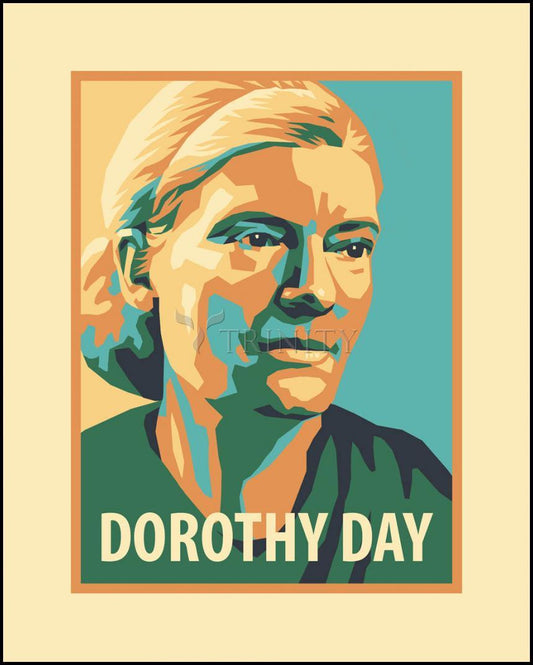 Dorothy Day, 1938 - Wood Plaque by Julie Lonneman - Trinity Stores