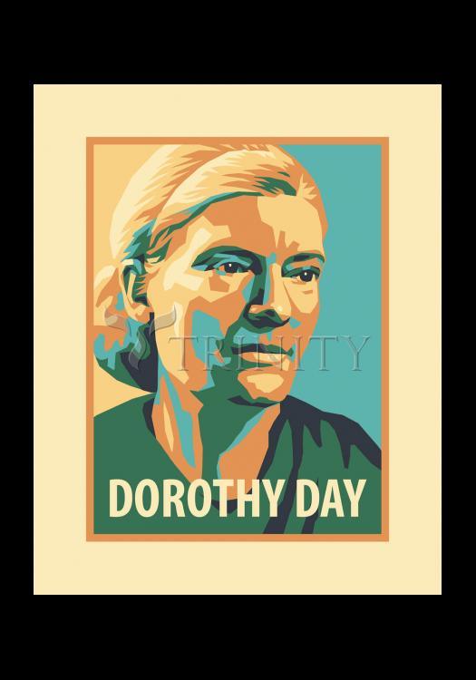 Dorothy Day, 1938 - Holy Card by Julie Lonneman - Trinity Stores
