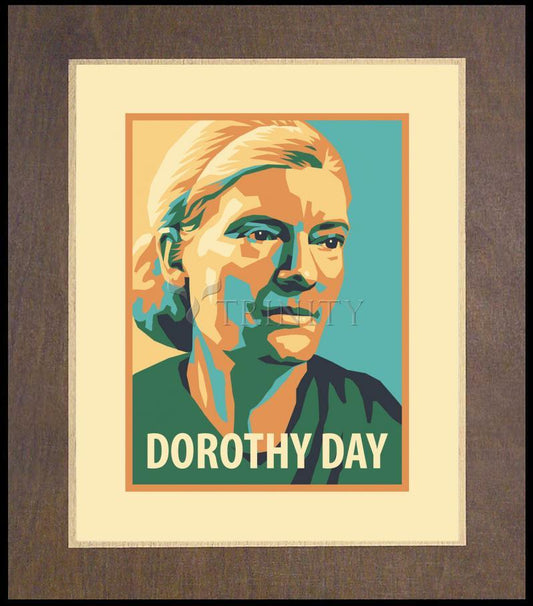 Dorothy Day, 1938 - Wood Plaque Premium by Julie Lonneman - Trinity Stores