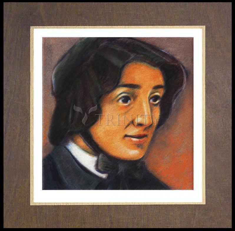 St. Elizabeth Ann Seton - Wood Plaque Premium by Julie Lonneman - Trinity Stores