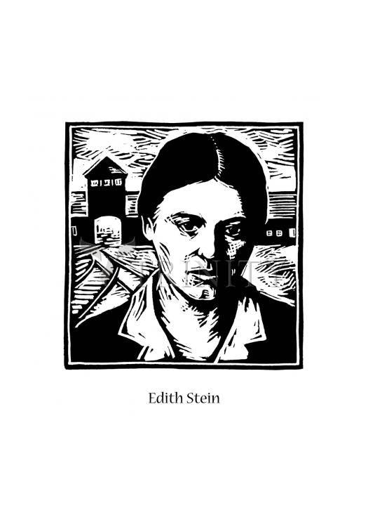 St. Edith Stein - Holy Card by Julie Lonneman - Trinity Stores
