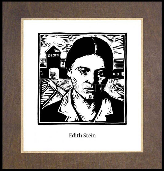 St. Edith Stein - Wood Plaque Premium by Julie Lonneman - Trinity Stores