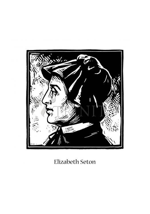 St. Elizabeth Seton - Holy Card by Julie Lonneman - Trinity Stores