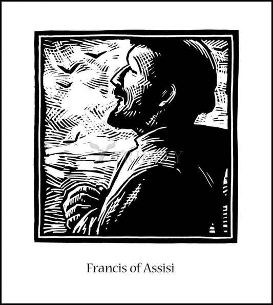 St. Francis of Assisi - Wood Plaque by Julie Lonneman - Trinity Stores