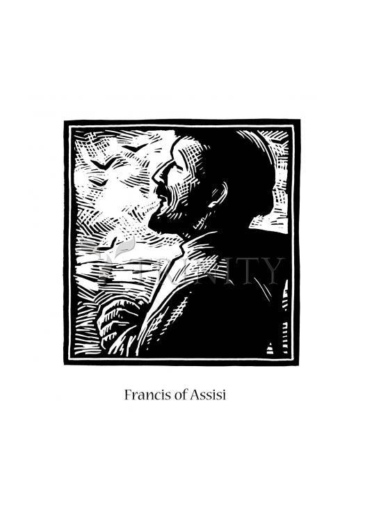 St. Francis of Assisi - Holy Card by Julie Lonneman - Trinity Stores
