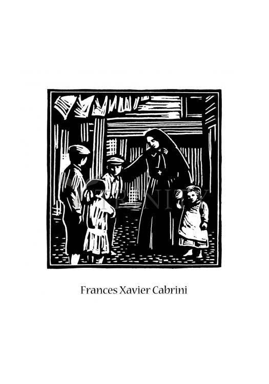 St. Frances Xavier Cabrini - Holy Card by Julie Lonneman - Trinity Stores