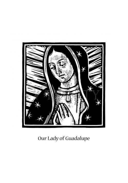 Our Lady of Guadalupe - Holy Card by Julie Lonneman - Trinity Stores