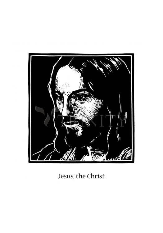Jesus, the Christ - Holy Card by Julie Lonneman - Trinity Stores
