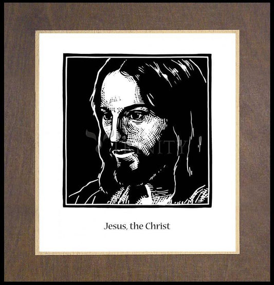 Jesus, the Christ - Wood Plaque Premium by Julie Lonneman - Trinity Stores