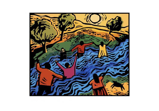 Healing River - Holy Card by Julie Lonneman - Trinity Stores