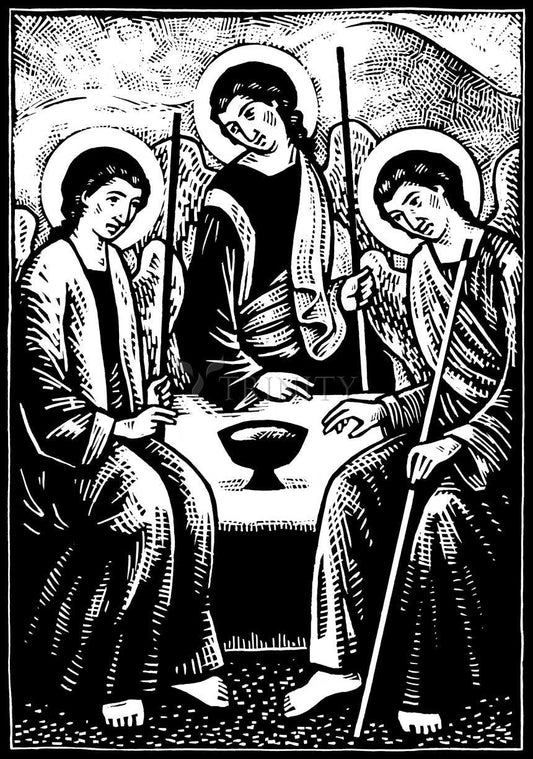 Holy Visitors (After Rublev) - Wood Plaque by Julie Lonneman - Trinity Stores