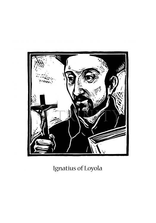 St. Ignatius Loyola - Holy Card by Julie Lonneman - Trinity Stores