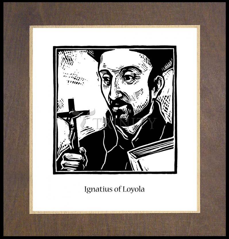 St. Ignatius Loyola - Wood Plaque Premium by Julie Lonneman - Trinity Stores