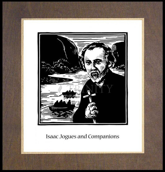 St. Isaac Jogues and Companions - Wood Plaque Premium by Julie Lonneman - Trinity Stores
