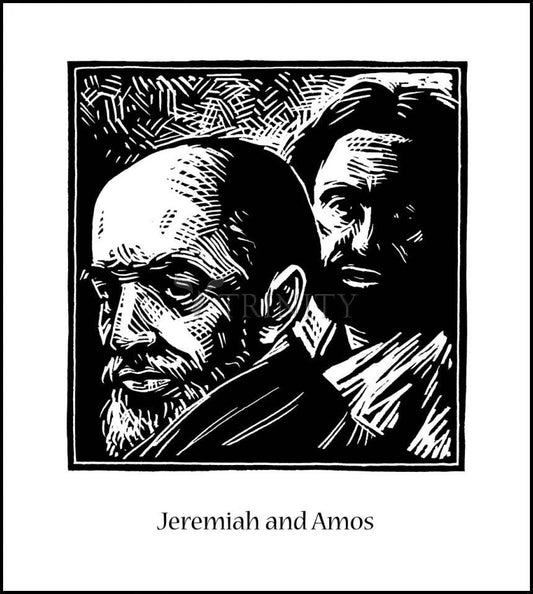 Jeremiah and Amos - Wood Plaque by Julie Lonneman - Trinity Stores