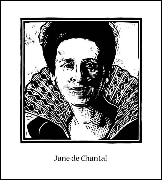 St. Jane Frances de Chantal - Wood Plaque by Julie Lonneman - Trinity Stores