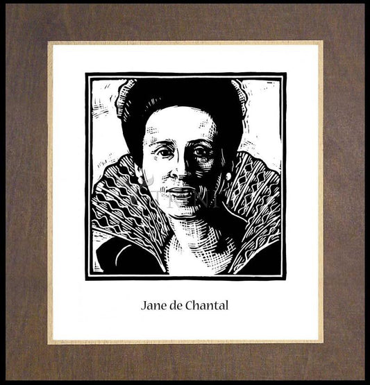 St. Jane Frances de Chantal - Wood Plaque Premium by Julie Lonneman - Trinity Stores