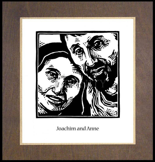 Sts. Joachim and Anne - Wood Plaque Premium by Julie Lonneman - Trinity Stores