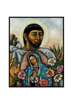 Holy Card - St. Juan Diego and the Virgin's Image by J. Lonneman