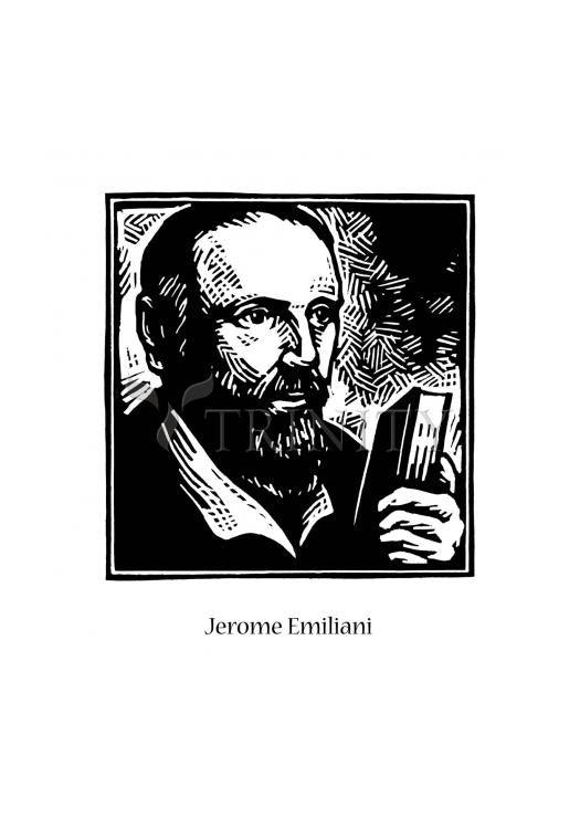 St. Jerome Emiliani - Holy Card by Julie Lonneman - Trinity Stores