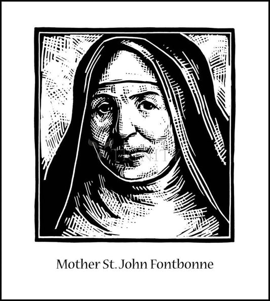Mother St. John Fontbonne - Wood Plaque by Julie Lonneman - Trinity Stores