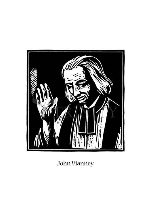St. John Vianney - Holy Card by Julie Lonneman - Trinity Stores