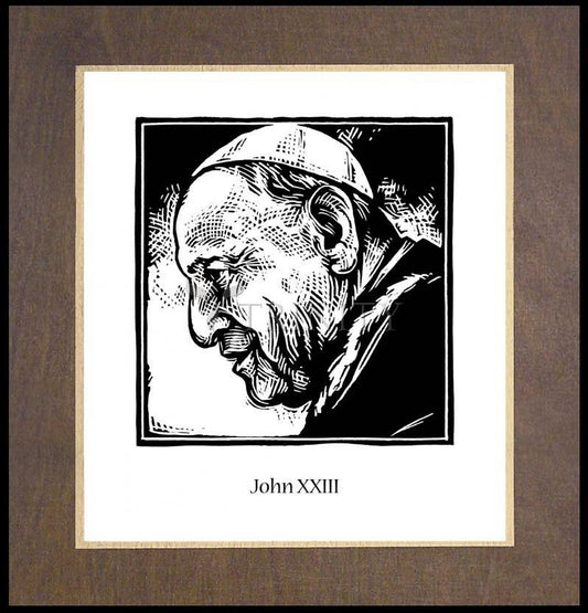 St. John XXIII - Wood Plaque Premium by Julie Lonneman - Trinity Stores