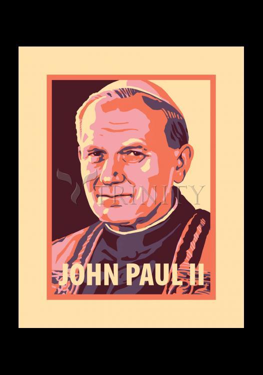 St. John Paul II - Holy Card by Julie Lonneman - Trinity Stores