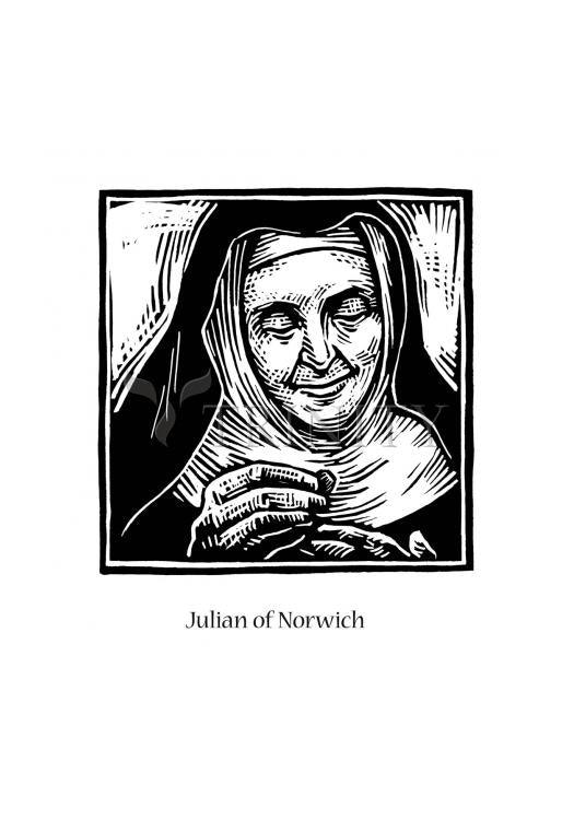 Julian of Norwich - Holy Card by Julie Lonneman - Trinity Stores