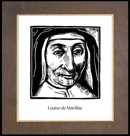St. Louise de Marillac - Wood Plaque Premium by Julie Lonneman - Trinity Stores