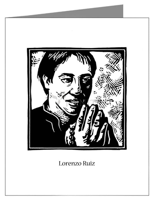 St. Lorenzo Ruiz - Note Card Custom Text by Julie Lonneman - Trinity Stores