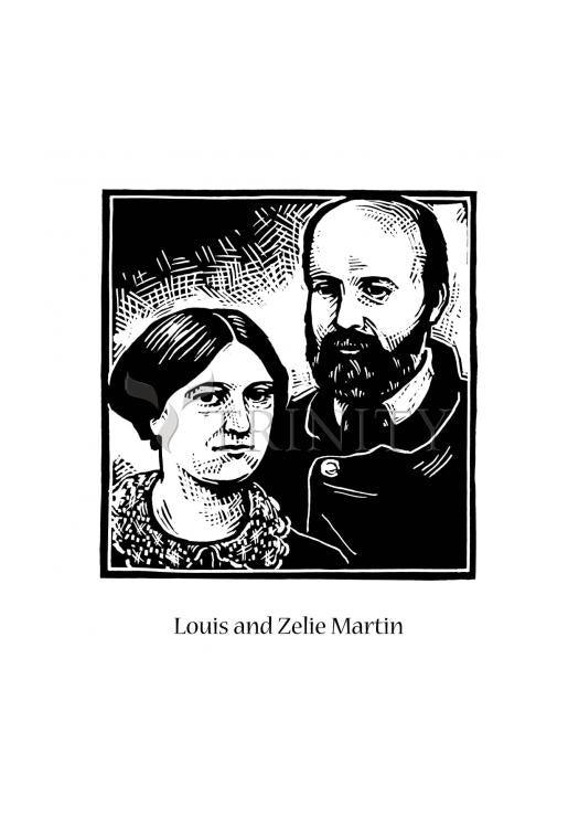 Sts. Louis and Zélie Martin - Holy Card by Julie Lonneman - Trinity Stores