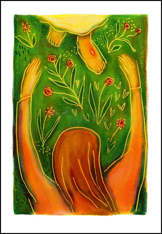 St. Magdalene at Easter - Wood Plaque by Julie Lonneman - Trinity Stores