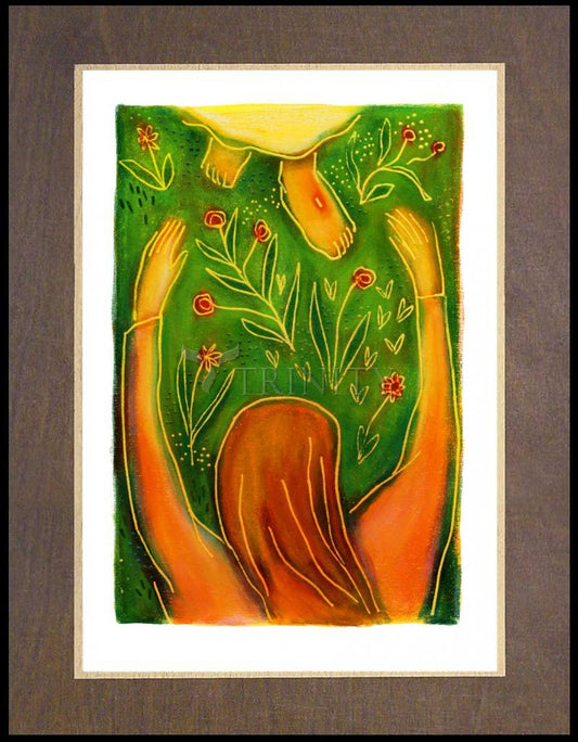 St. Magdalene at Easter - Wood Plaque Premium by Julie Lonneman - Trinity Stores