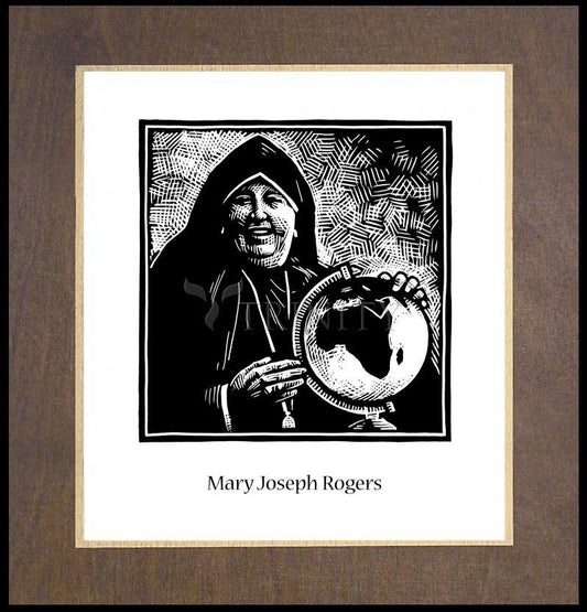 Mother Mary Joseph Rogers - Wood Plaque Premium by Julie Lonneman - Trinity Stores