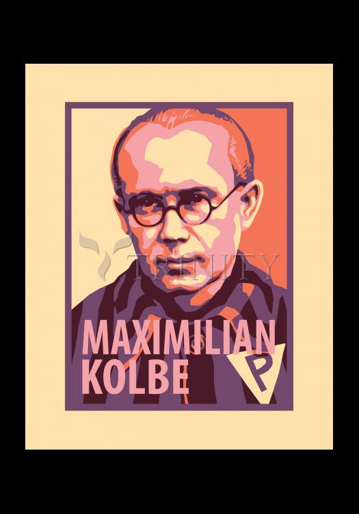St. Maximilian Kolbe - Holy Card by Julie Lonneman - Trinity Stores