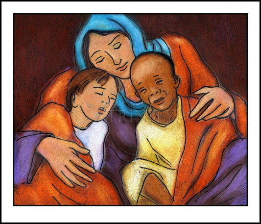 Mother of Mercy - Wood Plaque by Julie Lonneman - Trinity Stores
