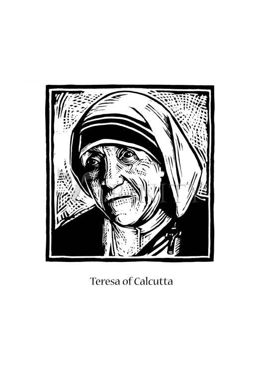 St. Teresa of Calcutta - Holy Card by Julie Lonneman - Trinity Stores