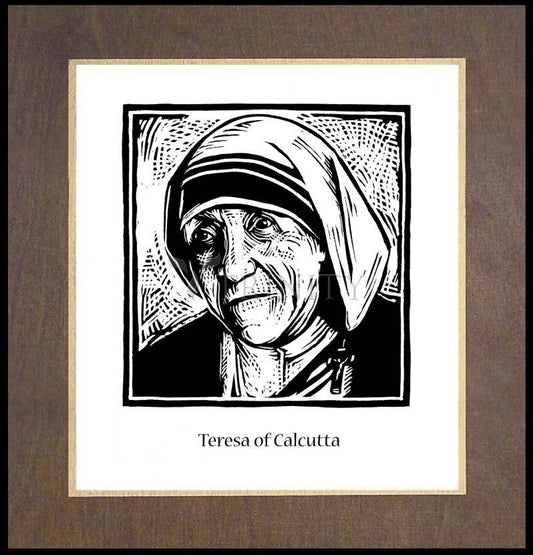 St. Teresa of Calcutta - Wood Plaque Premium by Julie Lonneman - Trinity Stores