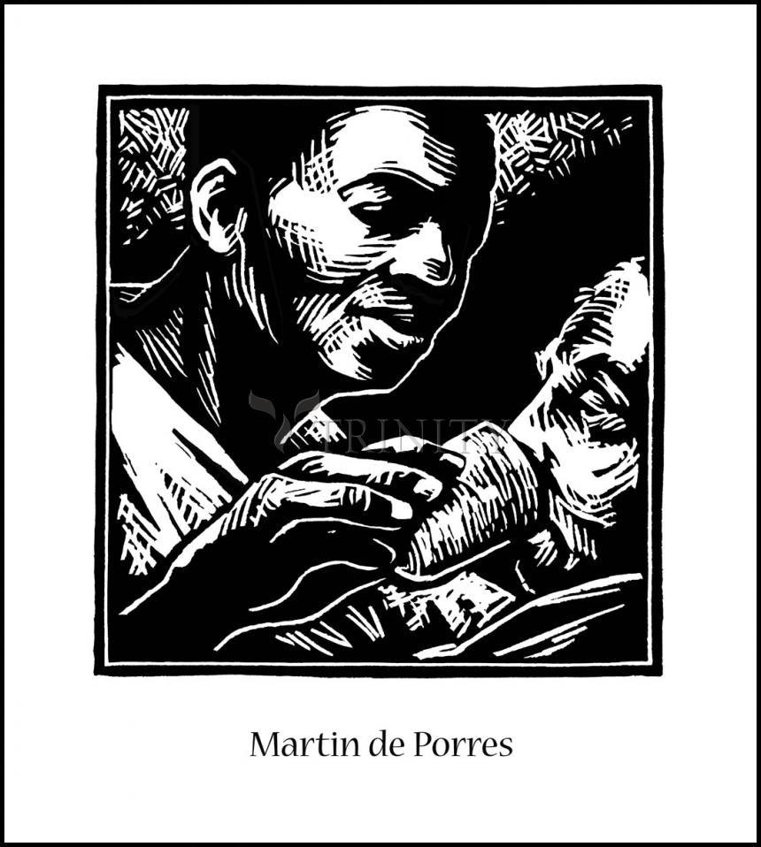 St. Martin de Porres - Wood Plaque by Julie Lonneman - Trinity Stores